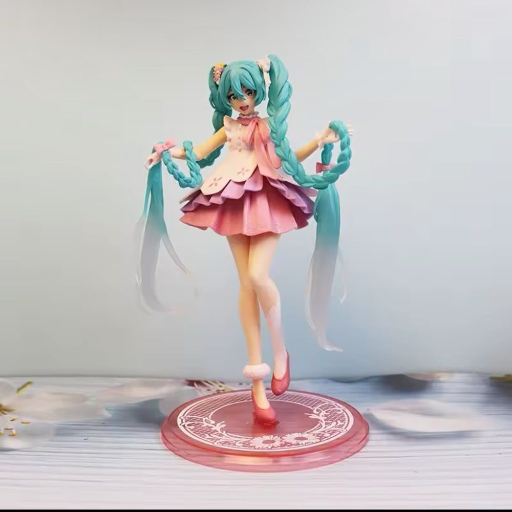 New 20cm Project DIVA Arcade Pink Cherry Hatsune Miku Action Figure Anime